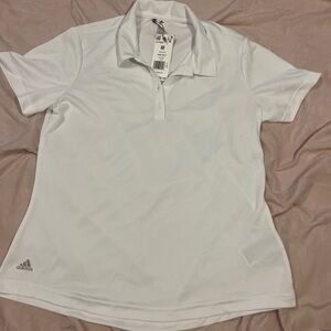 Adidas White Golf Polo Shirt